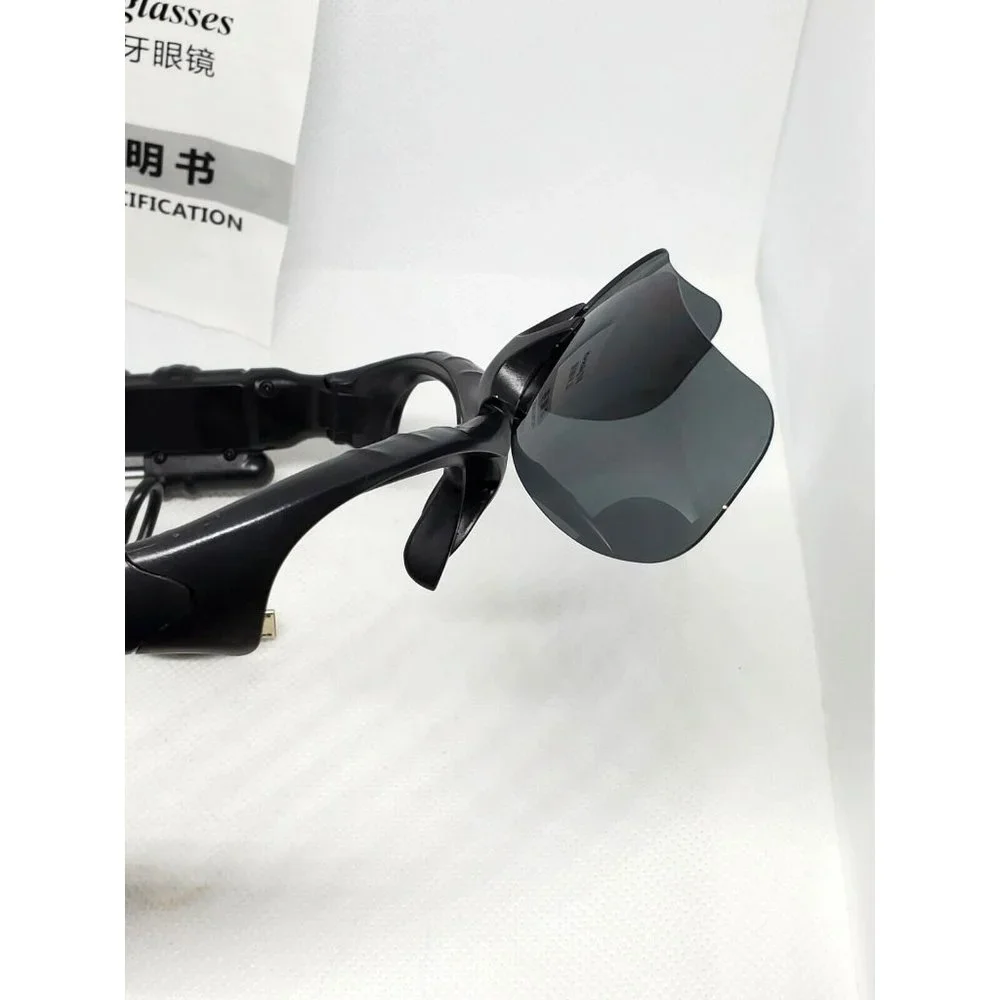 Bluetooth Cell Phone Compatible Hands Free Talk Flip Shade Rechargeable Glasses
